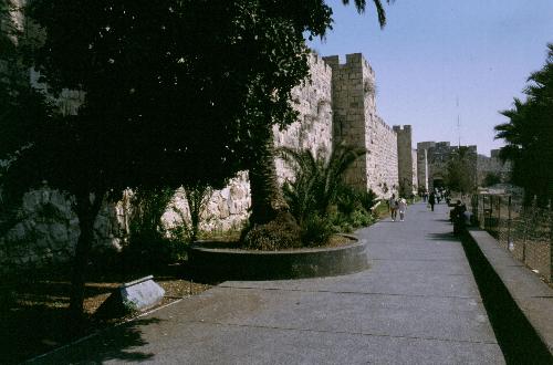 Stadtmauer, Jerusalem 07/1989