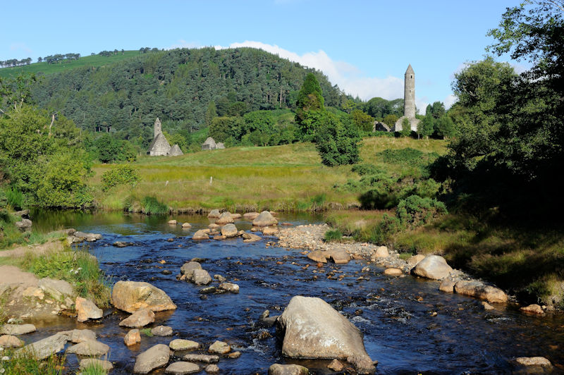 St. Kevin's church and tower, Glendalough, 07.2016