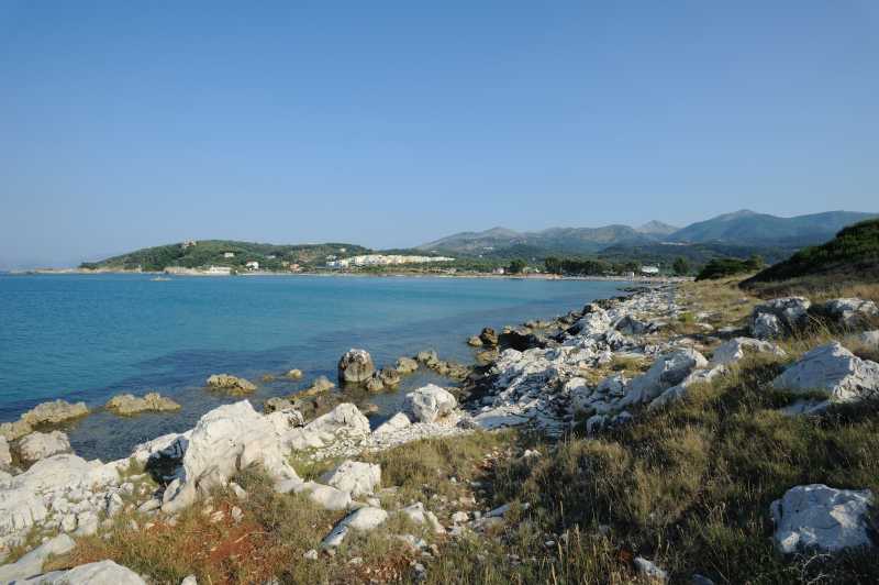Agios Spiridon, Blick auf Pantokrator, 07.2010