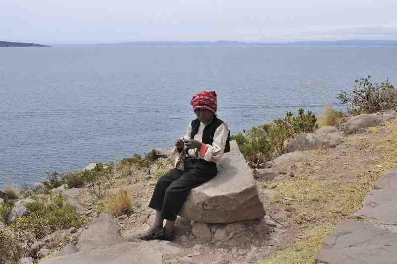 Insel Taquile, Titicacasee, Peru, 09./10.2008