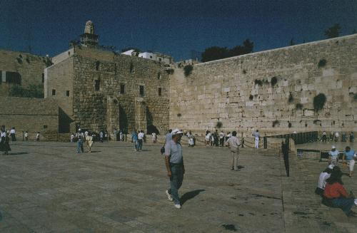 Westmauer des alten Tempelberg, Jerusalem 07/1989